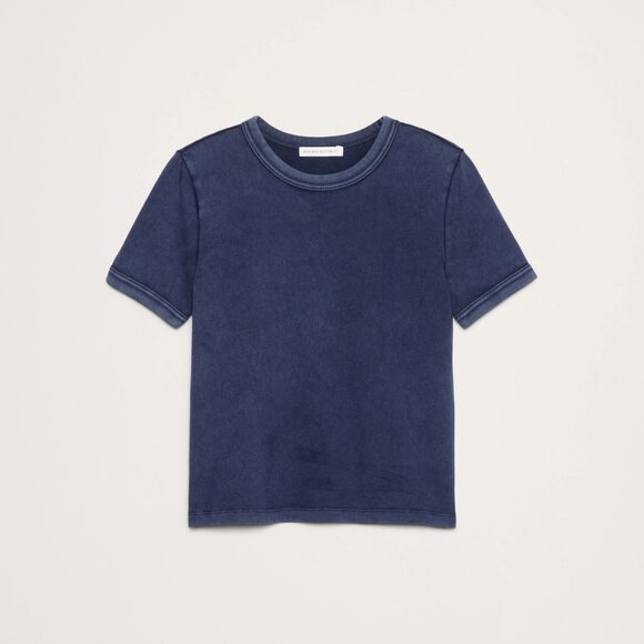 Slim-Fit Vintage Cotton Crew-Neck Tee - Picture 4 of 4